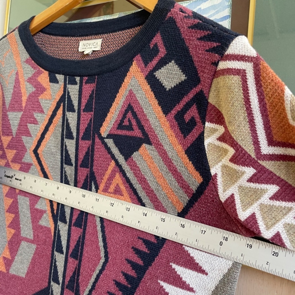 Geometric Patterned Sweater Multicolor - Picture 5 of 7